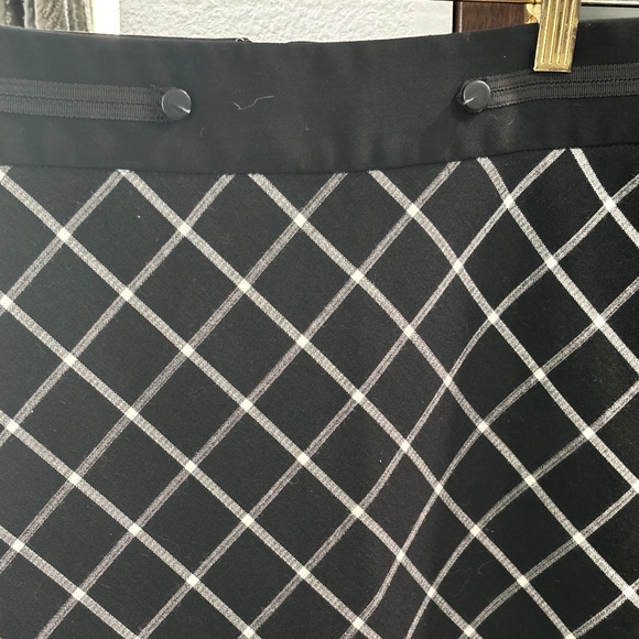 50s Style The Limited Pencil Skirt - Black/White Size 0 - Picture 3 of 8